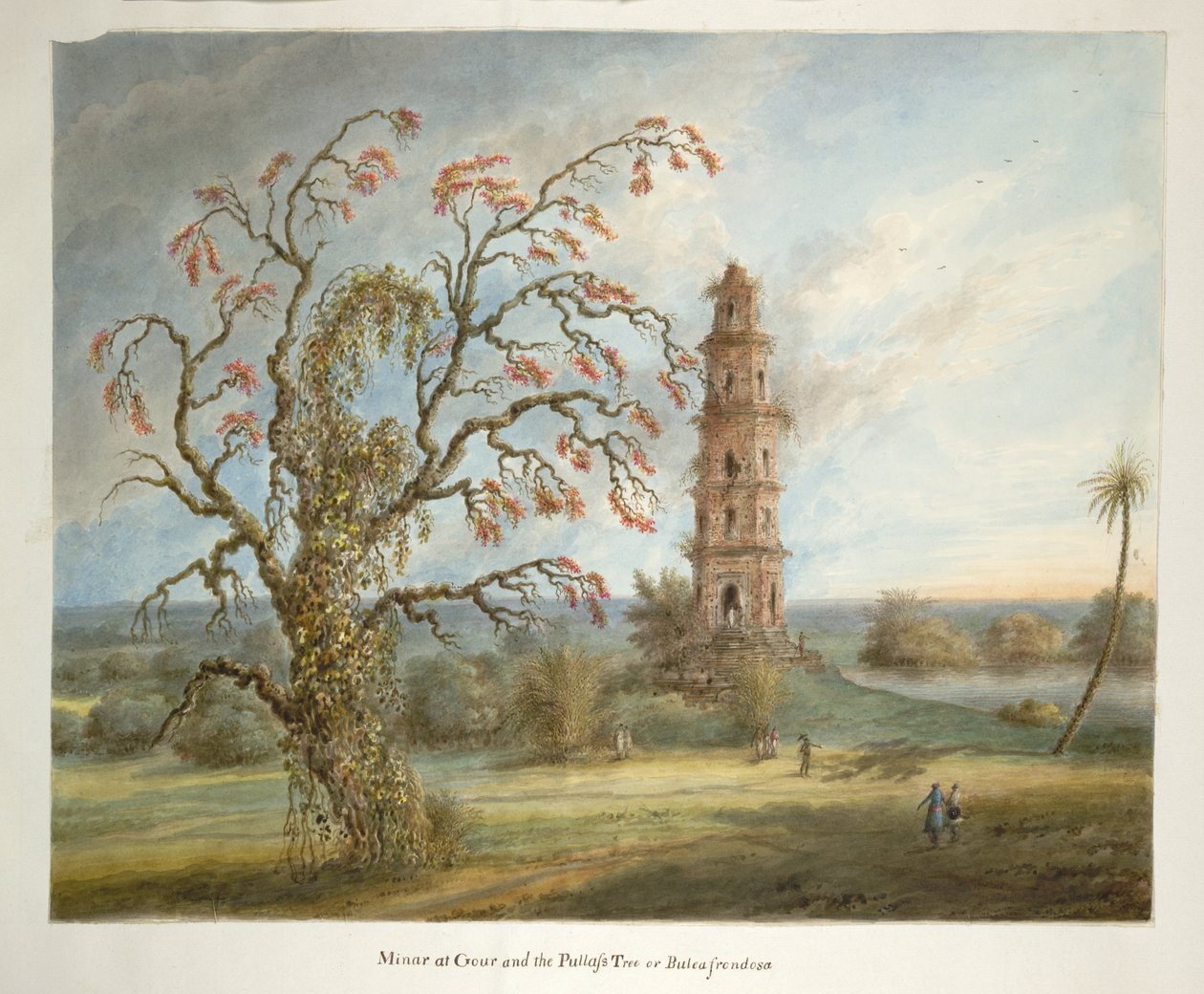 La tour à cinq étages à Gaur connue sous le nom de Pir Asa Minar ou Firoz Shah Minar - Ram Sita