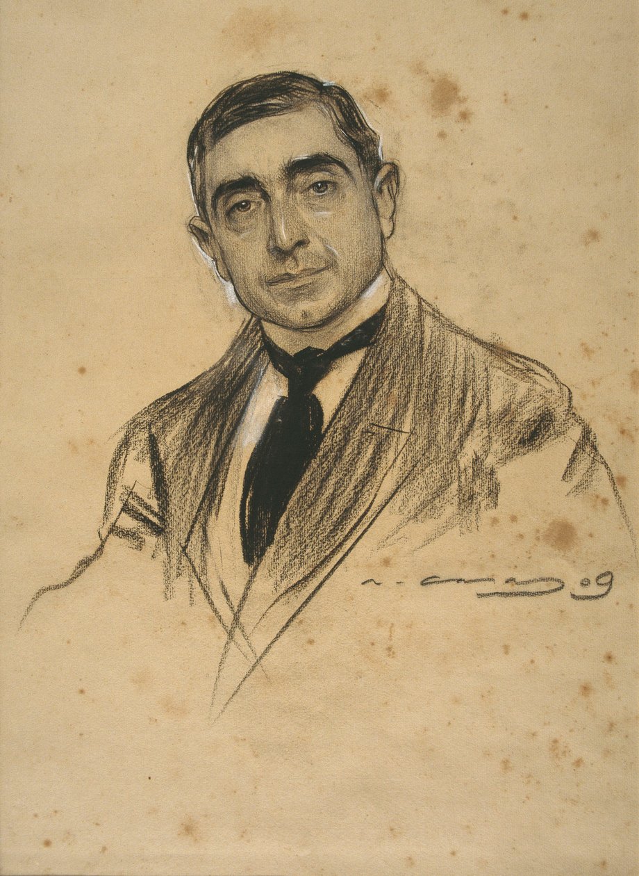 Portrait par Ramon Casas - Ramon Casas i Carbo