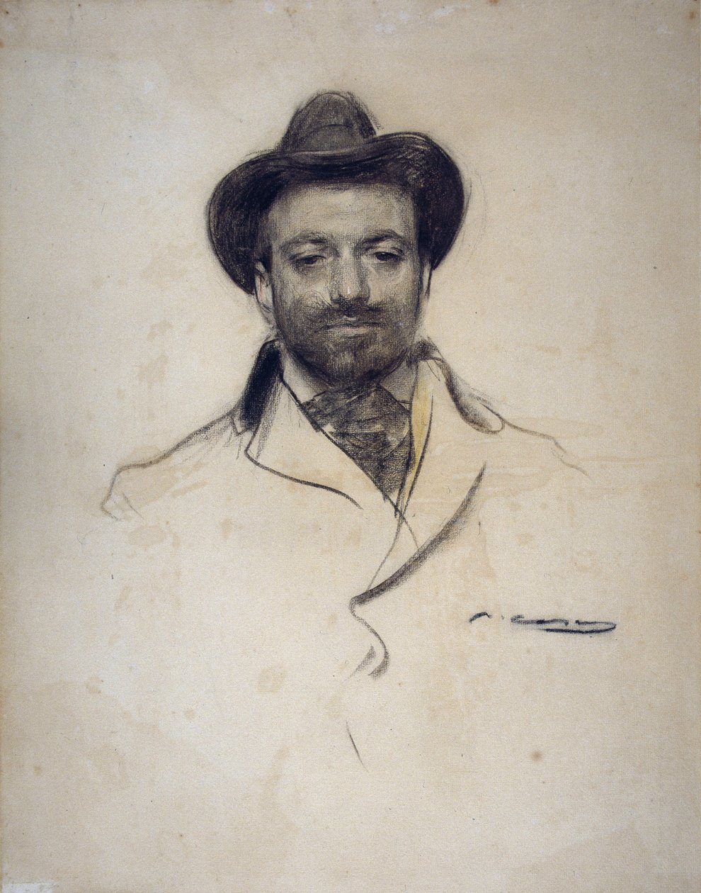 Portrait du peintre et photographe espagnol José Maria Sert - Ramón Casas
