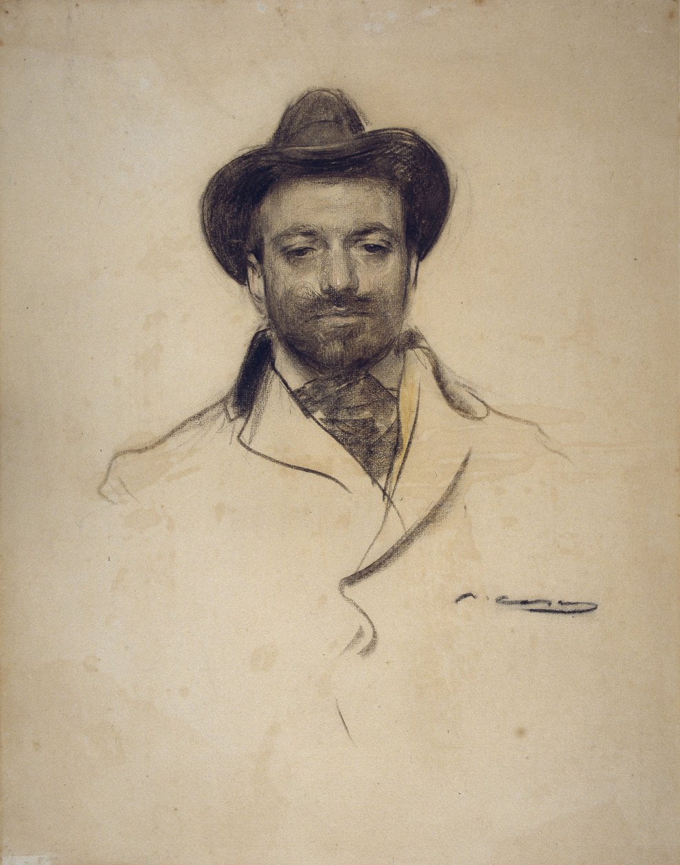 Portrait de Josep Maria Sert 1874-1945 - Ramon Casas i Carbo