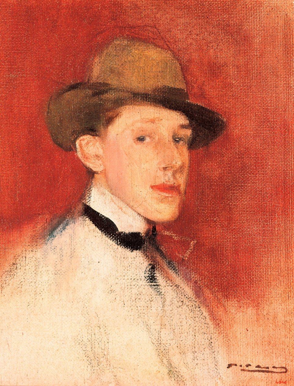 Étude pour un portrait du roi Alphonse XIII (ou Alphonse de Bourbon) (1886-1941), (détail) - Ramon Casas i Carbo