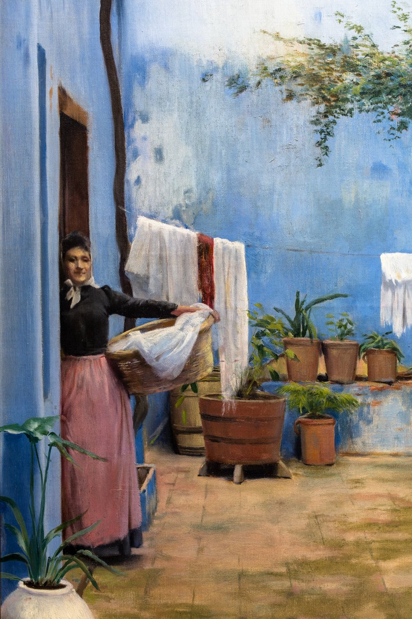 Le patio bleu - Ramon and Rusinol Santiago (1861-1932) Casas