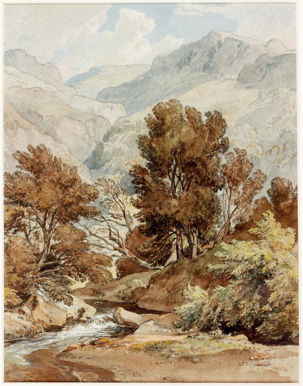Vue du rivage du lac de Keswick - Ramsay Richard Reinagle