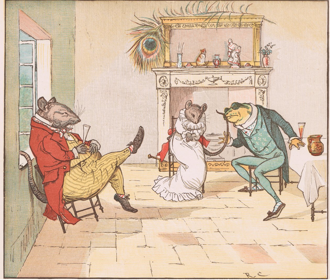Priez, M. Grenouille, nous chanterez-vous une chanson - Randolph Caldecott