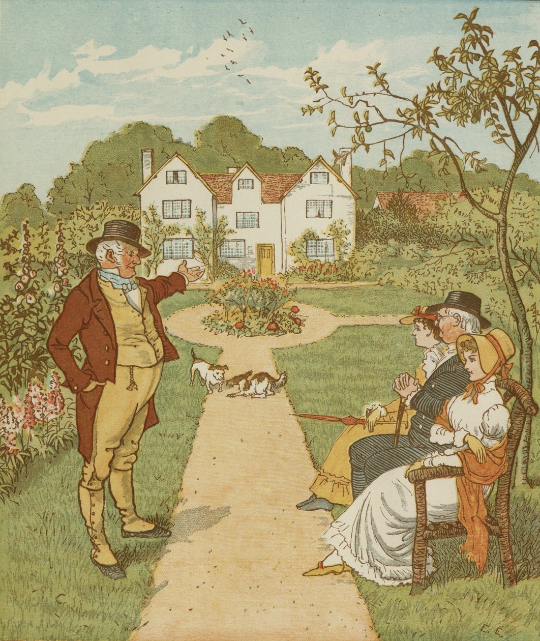 La maison que Jack a construite, comptine cumulative. Illustration de Randolph Caldecott - Randolph Caldecott