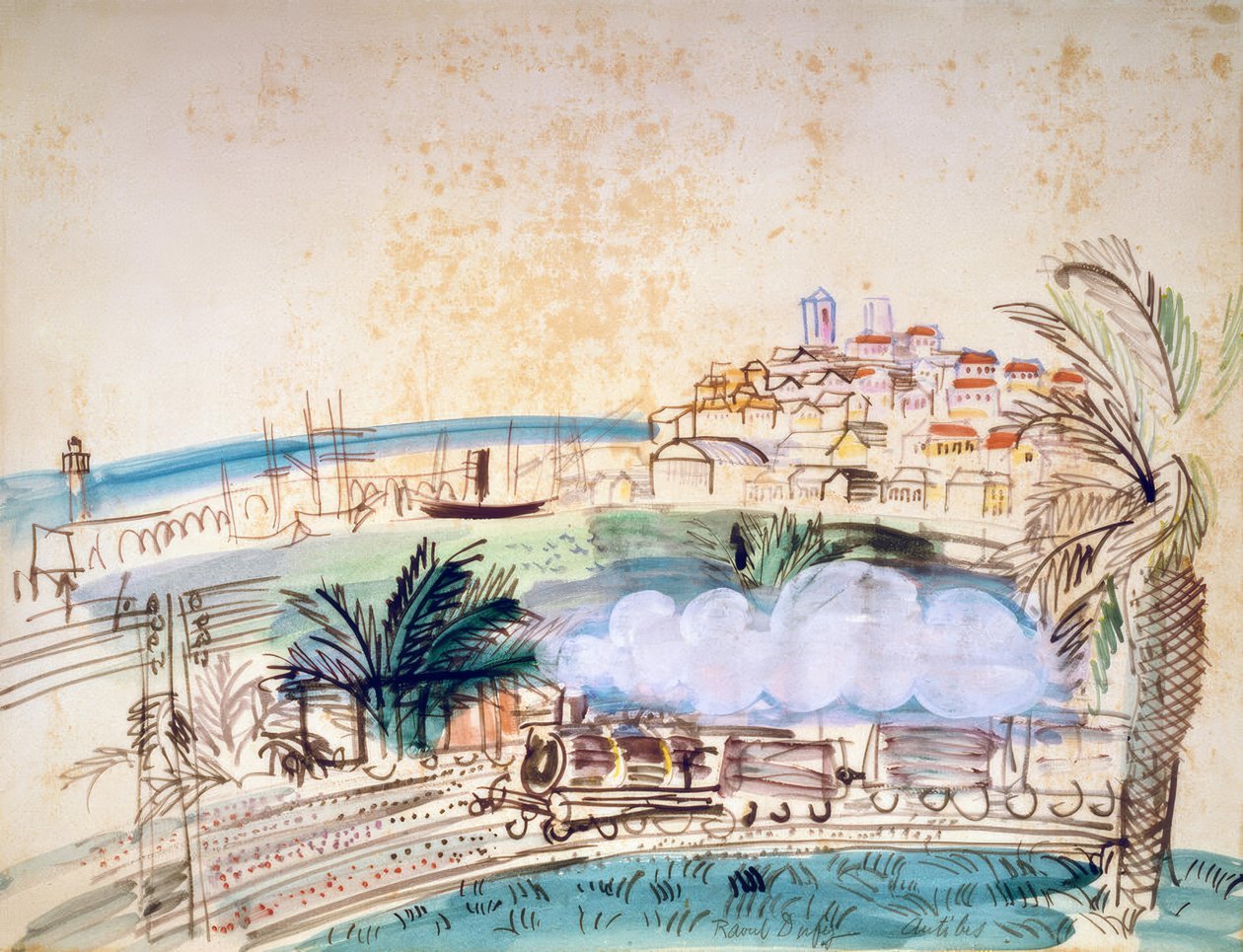 Antibes, le chemin de fer - Raoul Dufy
