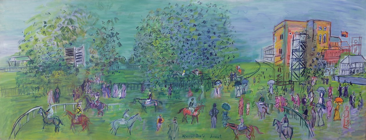 Ascot, vers 1930 (huile sur toile) - Raoul Dufy