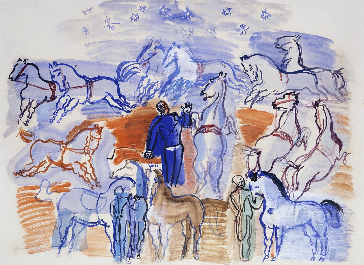 Circus Horses; Chevaux au Cirque - Raoul Dufy