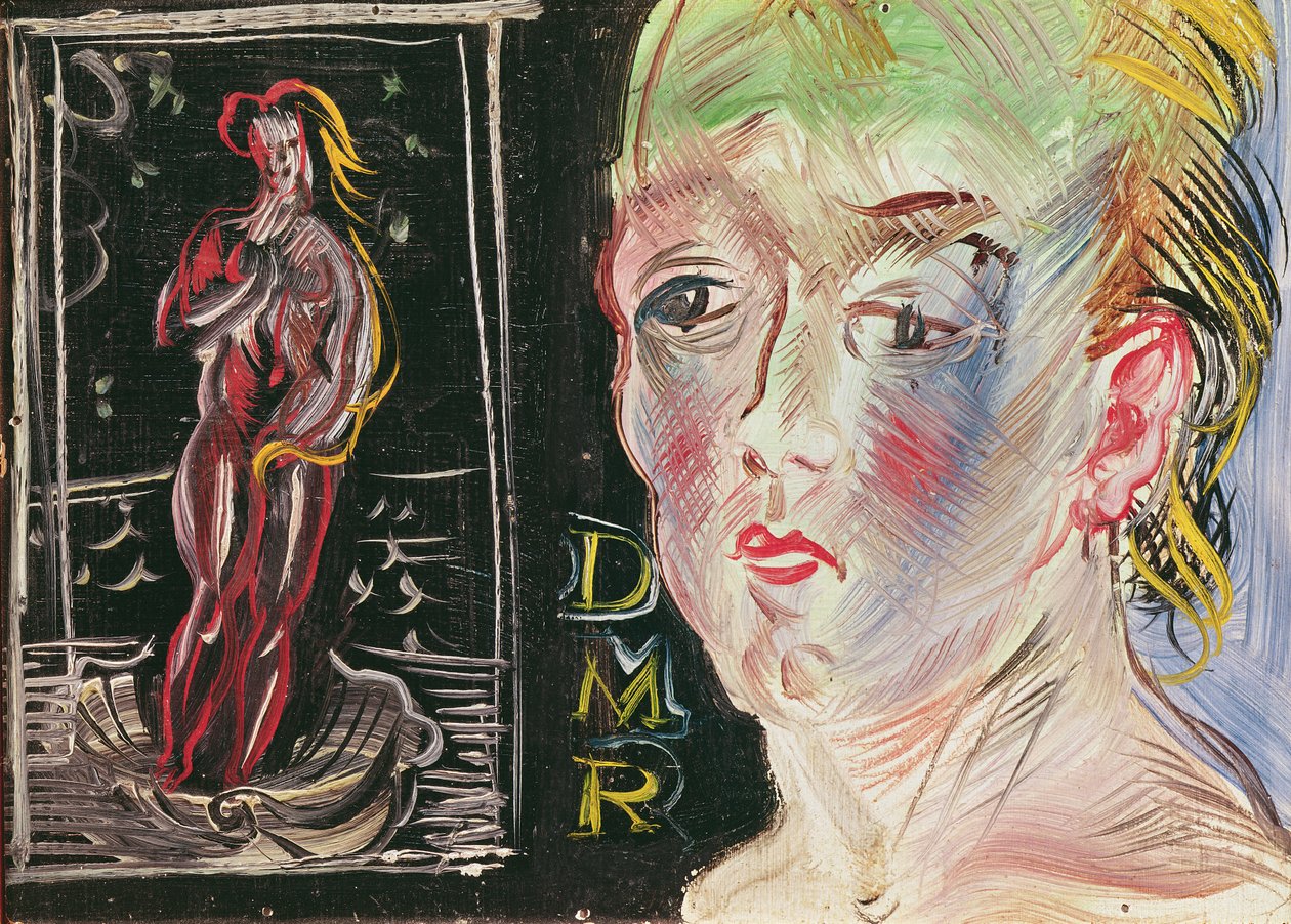 Tête de femme et Amphitrite (huile sur toile) - Raoul Dufy