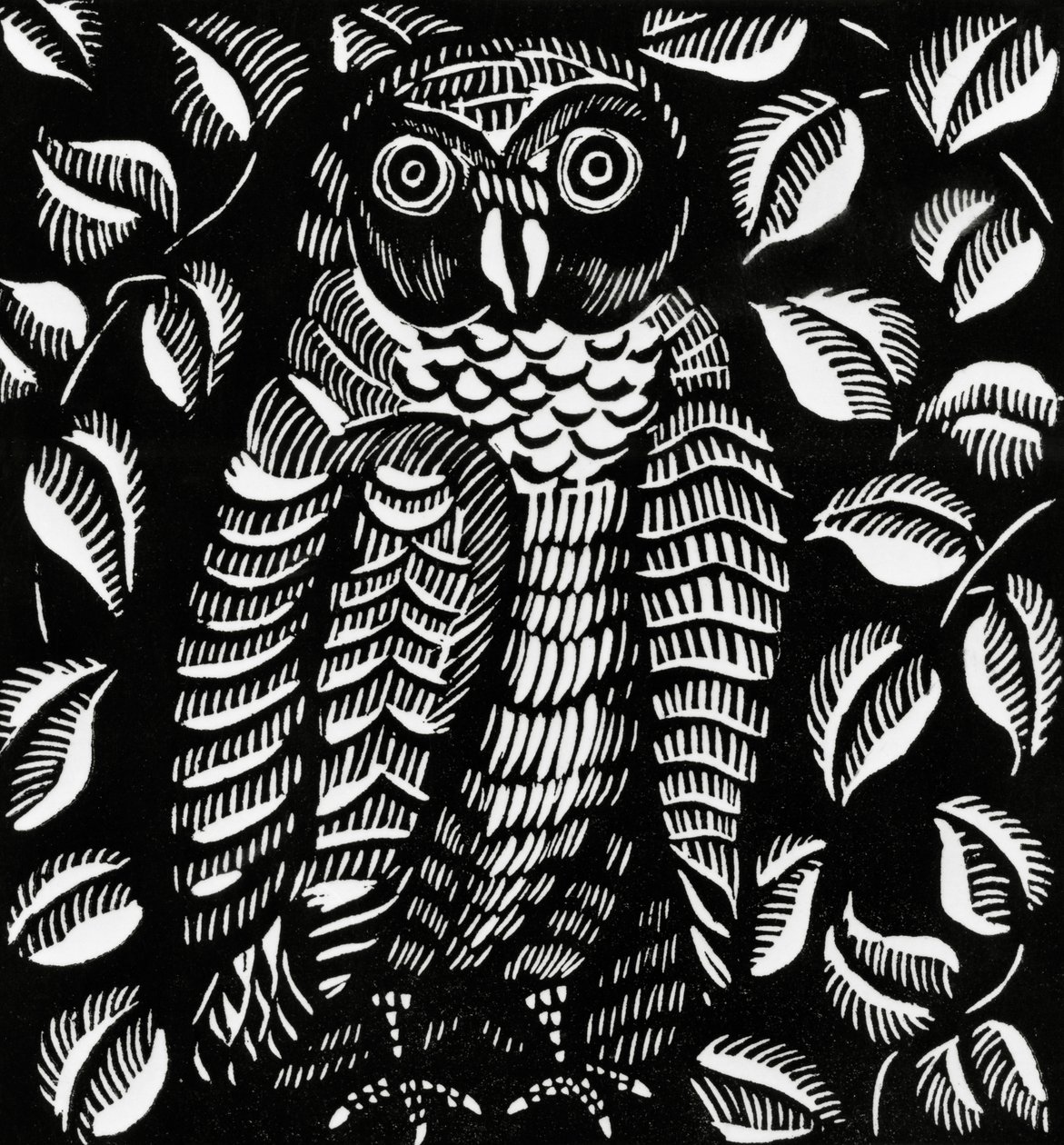 Chouette, pour le poème Le hibou, extrait de Le Bestiaire ou Cortege d