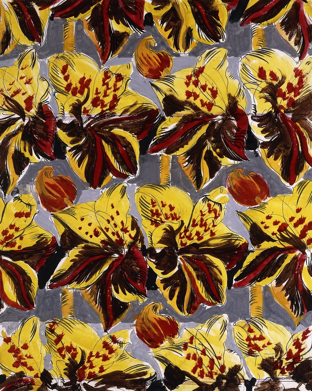 Fleurs Rouges et Jaunes ; Red and Yellow Flowers - Raoul Dufy