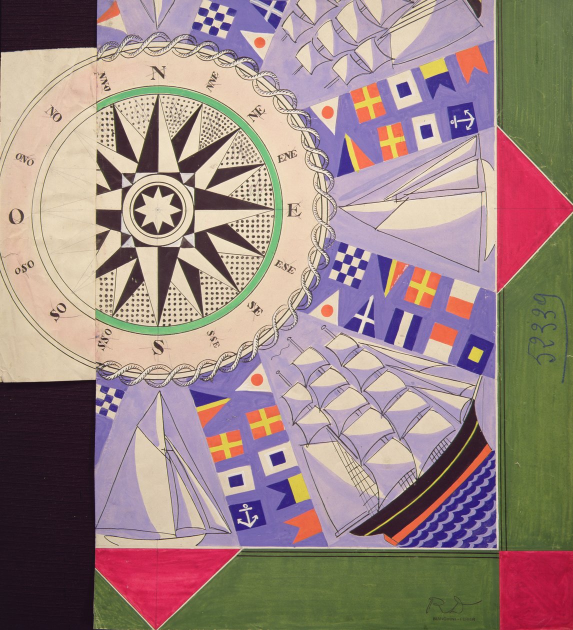 Mouchoirs de marin (gouache) - Raoul Dufy