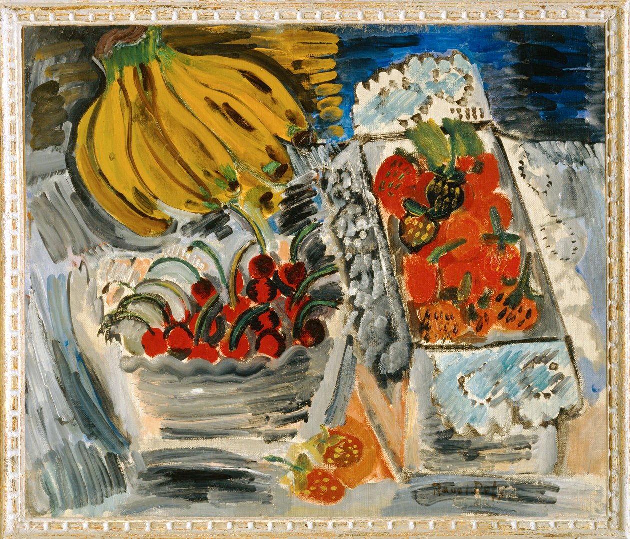 Nature morte aux fruits (peinture sur toile) - Raoul Dufy