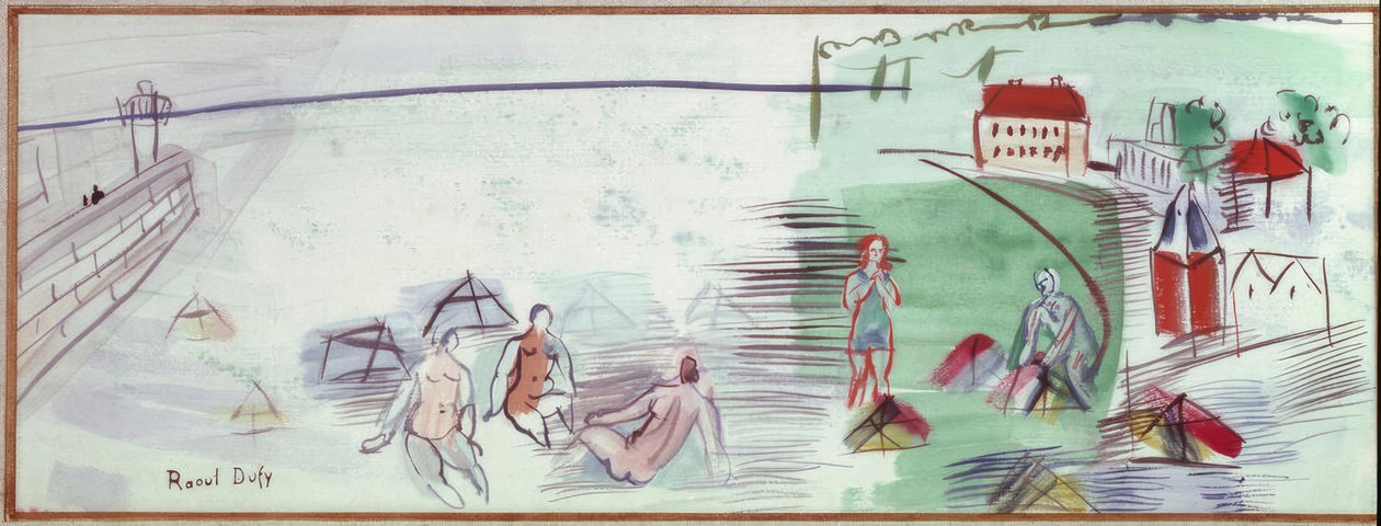 La plage - Raoul Dufy