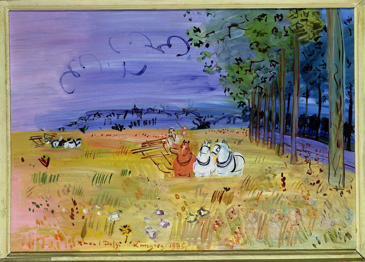 Les vendanges à Langres - Raoul Dufy