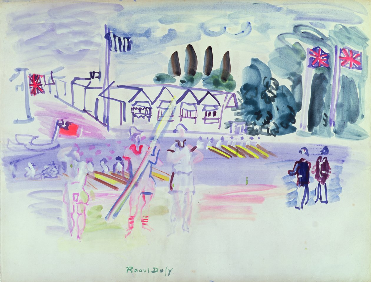 The Regatta at Henley (aquarelle sur papier) - Raoul Dufy