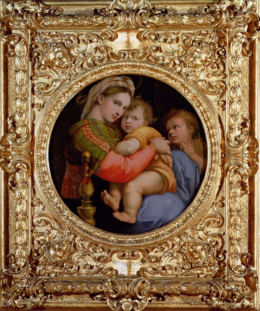 La Madone de la chaise - Raffaello Sanzio Raphael