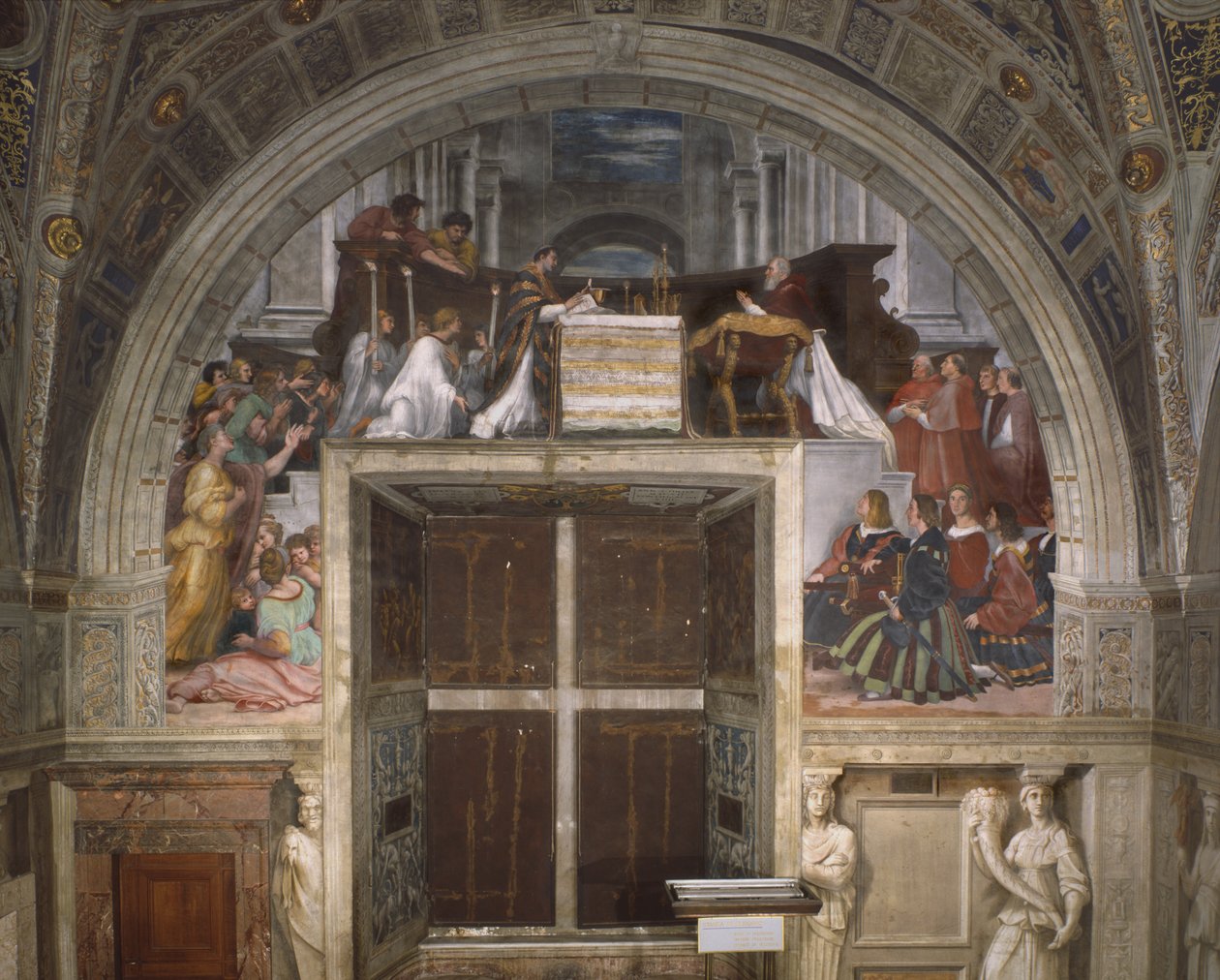 La Messe de Bolsena, Stanza di Eliodoro, 1512-14 - Raffaello Sanzio Raphael