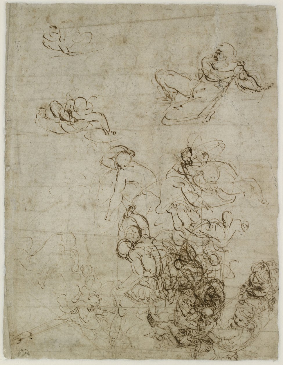 Verso : Études pour une résurrection - Raffaello Sanzio Raphael