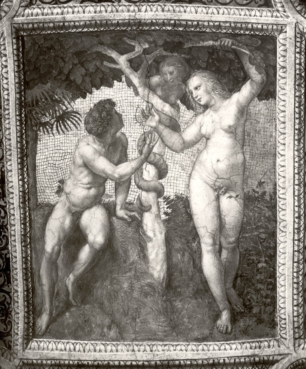 Adam et Ève, de la Stanza della Segnatura, c.1508-11 - Raffaello Sanzio Raphael