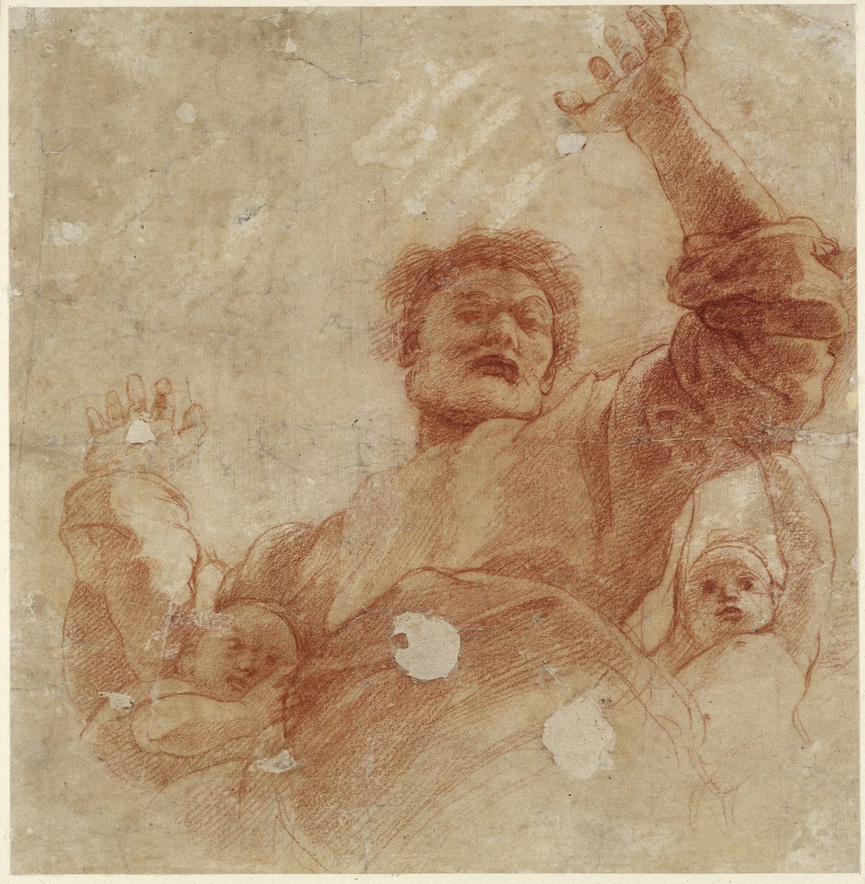 Étude pour une figure du Tout-Puissant - Raffaello Sanzio Raphael