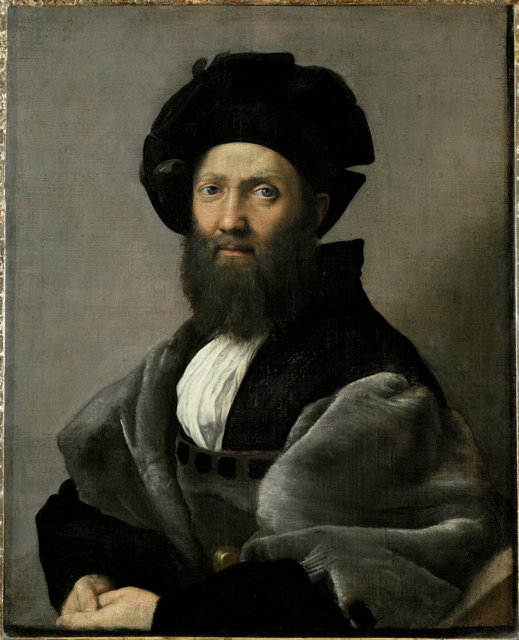 Le comte Baldassare Castiglione, auteur de "Il Cortegiano" ... - Raphael (1483-1520)