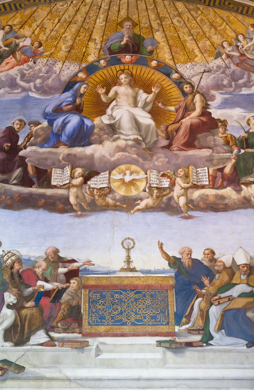 La Dispute du Saint-Sacrement - fresque de Raphaël - Raphael (1483 1520)