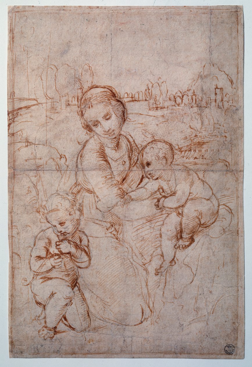 La Vierge du Prince Esterhazy (étude) - Raphael