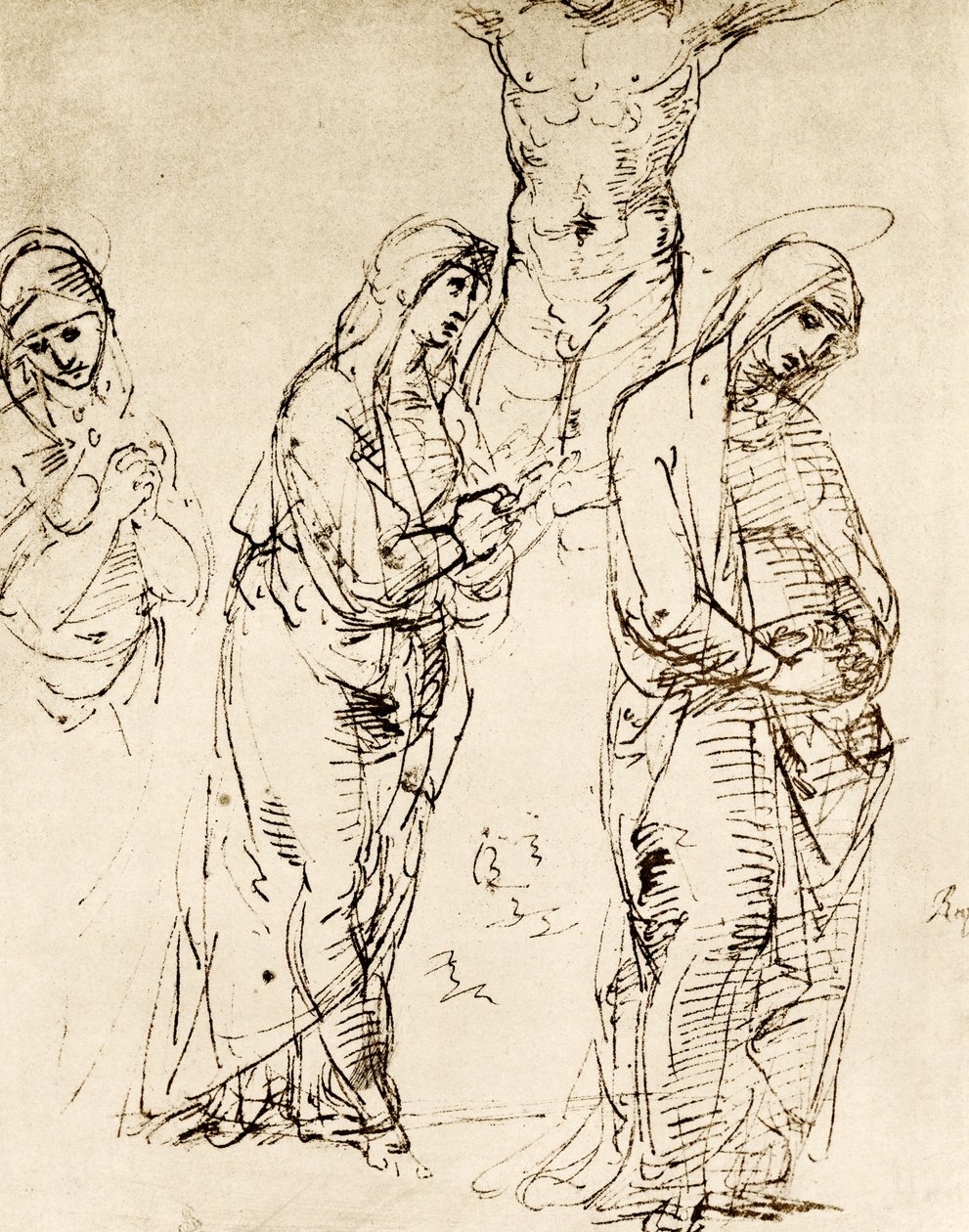 Dessins à la Mère de Dieu sous la croix - Raffaello Sanzio Raphael