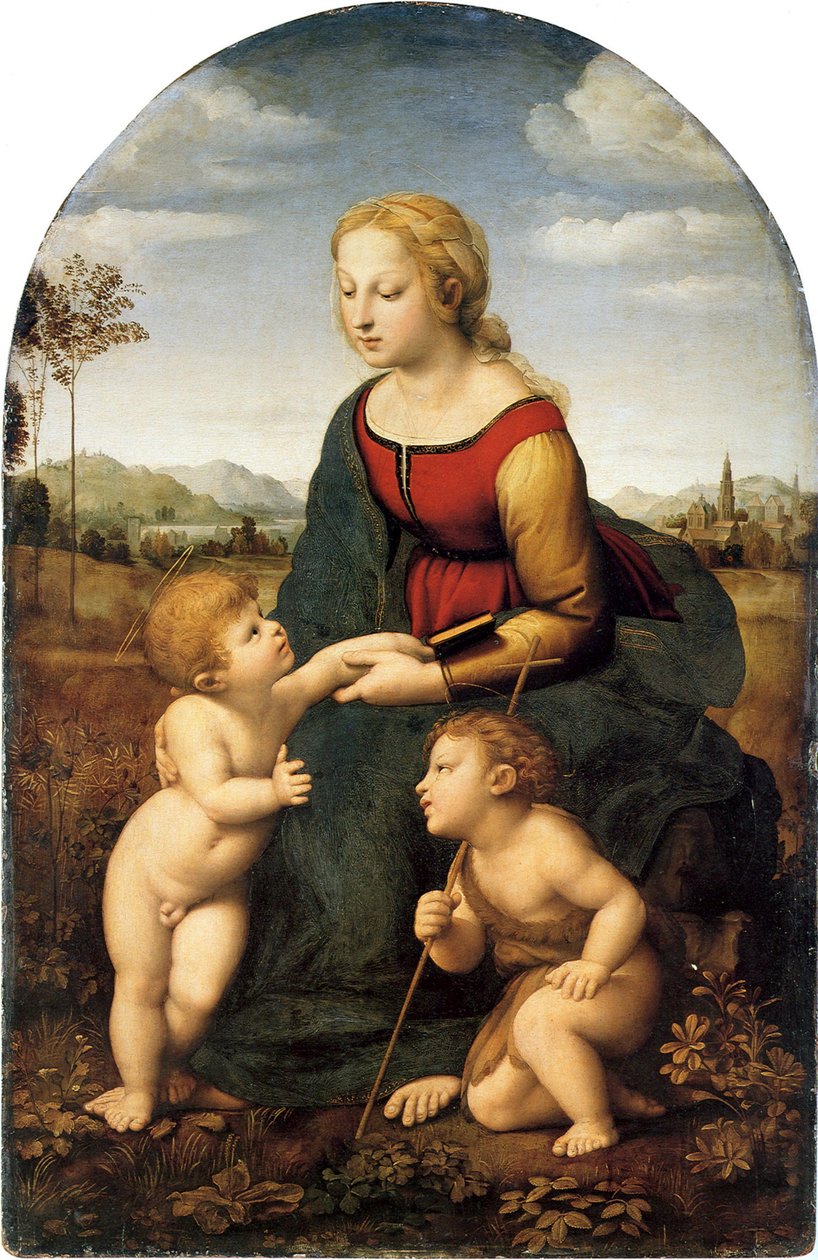 Madone et enfant avec Saint Jean Baptiste

Autre(s) titre(s) :  La belle jardinière - Raphael