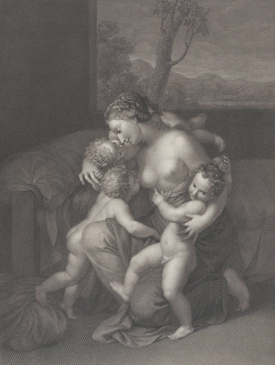Charité avec trois petits enfants, 1795 - Raphael Morghen