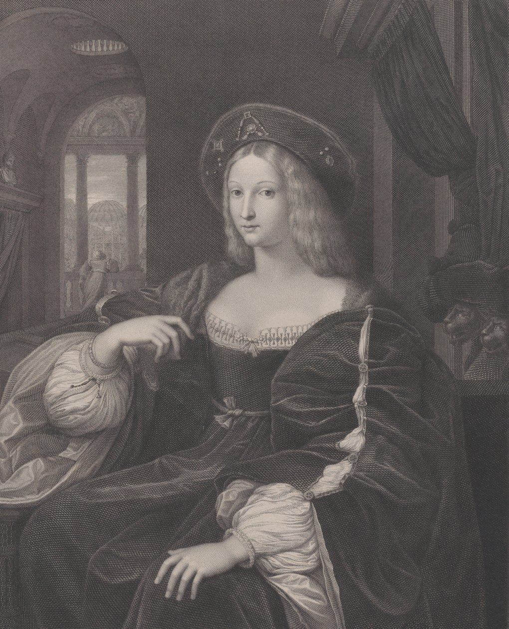 Portrait de Doña Isabel de Requesens y Enríques de Cardona-Anglesola anciennement identifié, 1821 - Raphael Morghen
