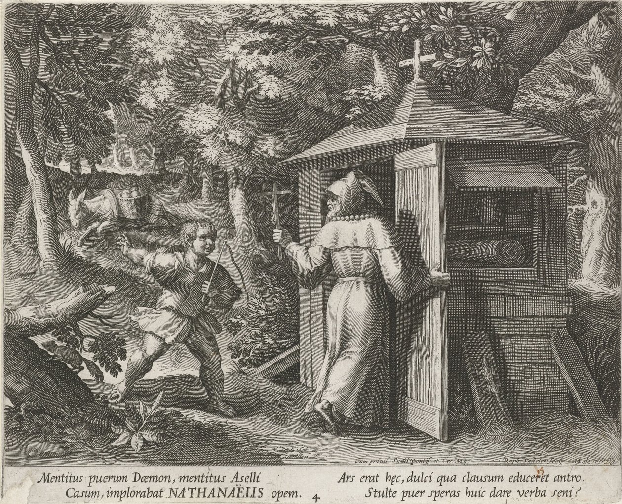 Saint Barthélemy en ermite - Raphaël Sadeler (I)