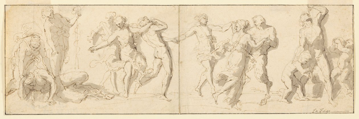 Une bacchanale - Raymond Lafage