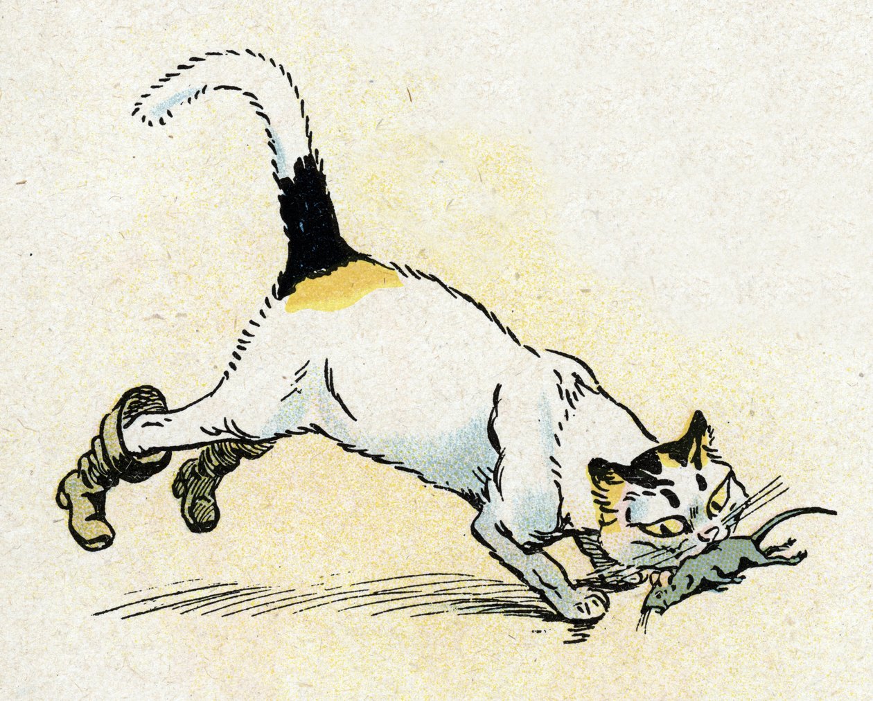 "Le Chat Botté" illustration pour les Contes de fées de Charles Perrault, vers 1920 - Raymond de la Neziere