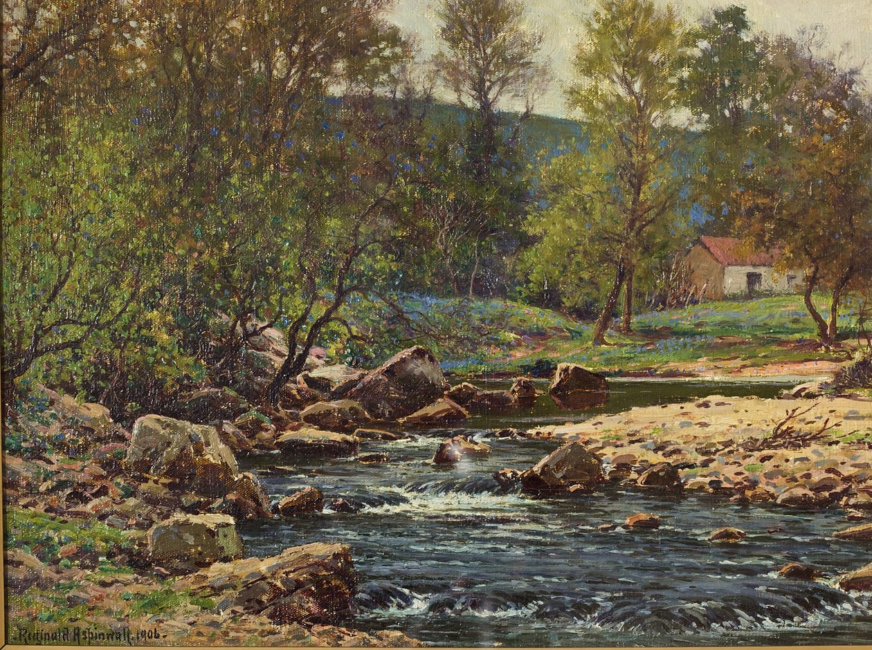 Printemps sur la Wyre, Dolphinholme, 1906 - Reginald Aspinwall