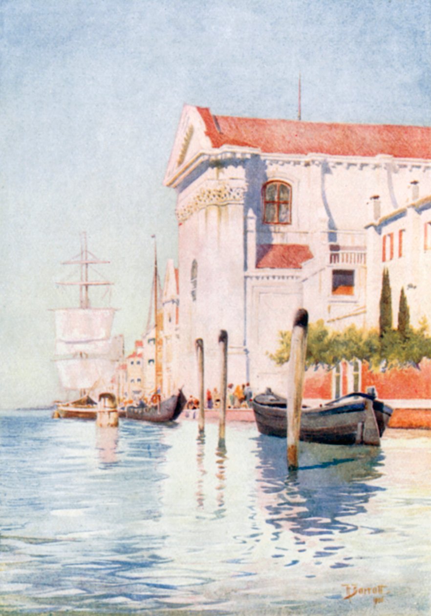 Zattere (lithographie couleur) - Reginald Barratt