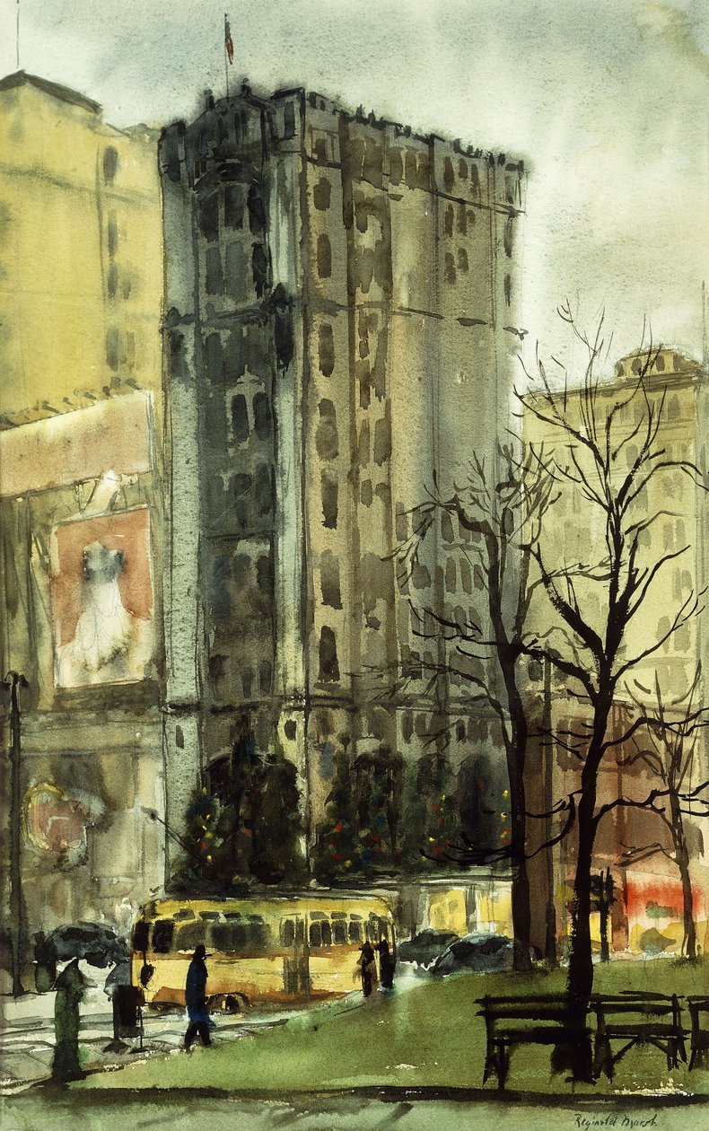 Un jour de pluie à New York - Reginald Marsh