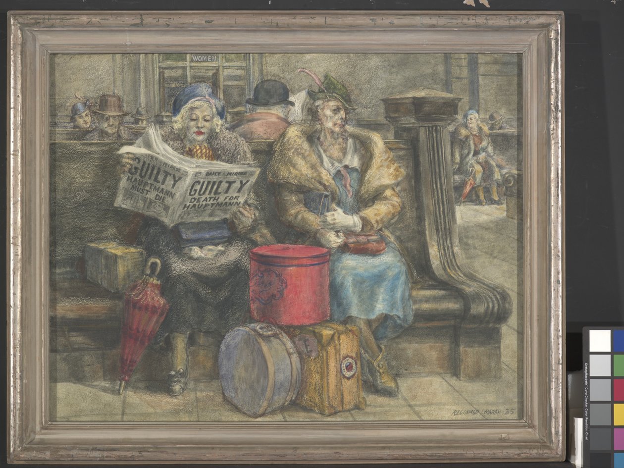 Hauptmann doit mourir (tempera à l
