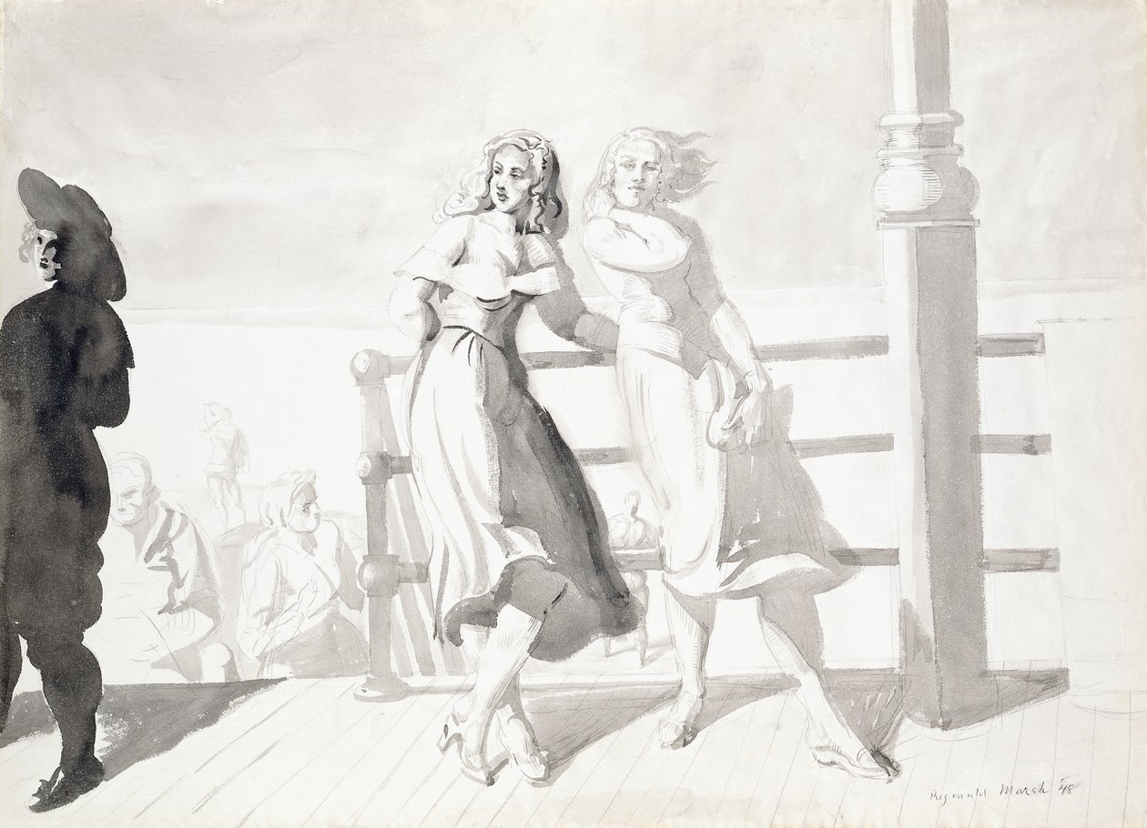 Sur la promenade - Reginald Marsh