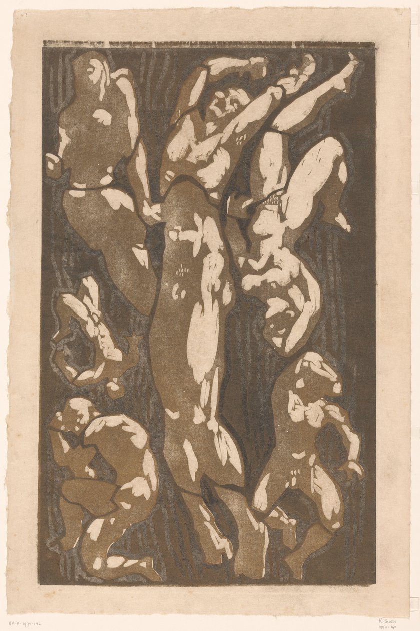 Composition avec six figures humaines - Reijer Stolk (signed by artist)