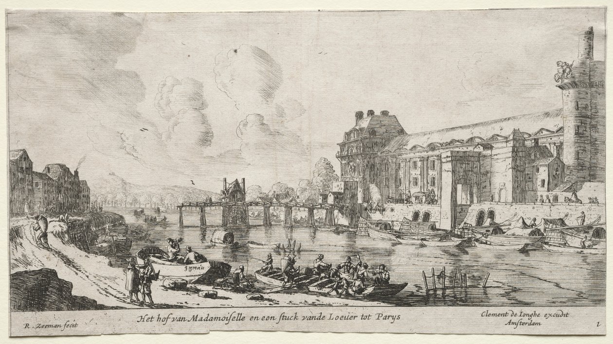 Vues de Paris : Vue du Louvre et des Tuileries - Reinier Nooms