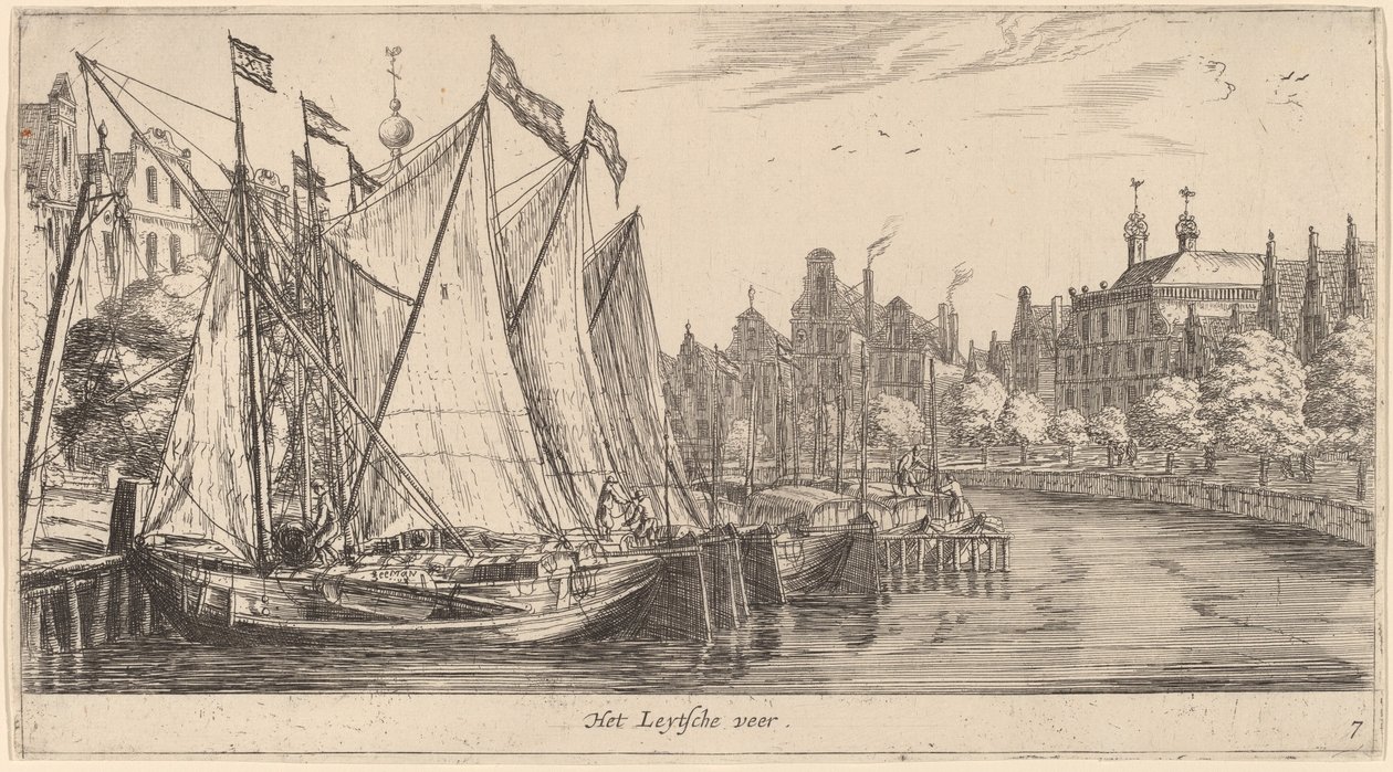 Le Ferry pour Leyde - Reinier Nooms, called Zeeman