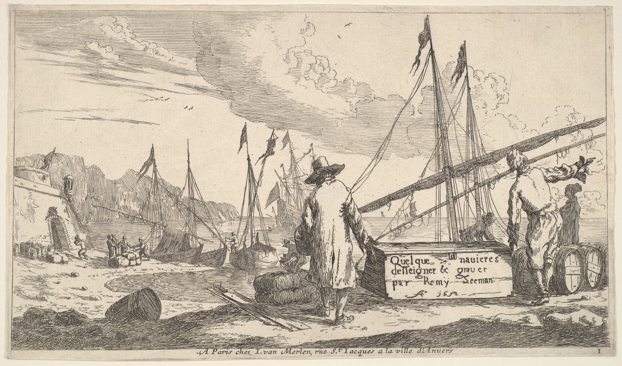 Page de titre, Quelque navieres deisseigner & graver par Remy Zeeman - Reinier Zeeman