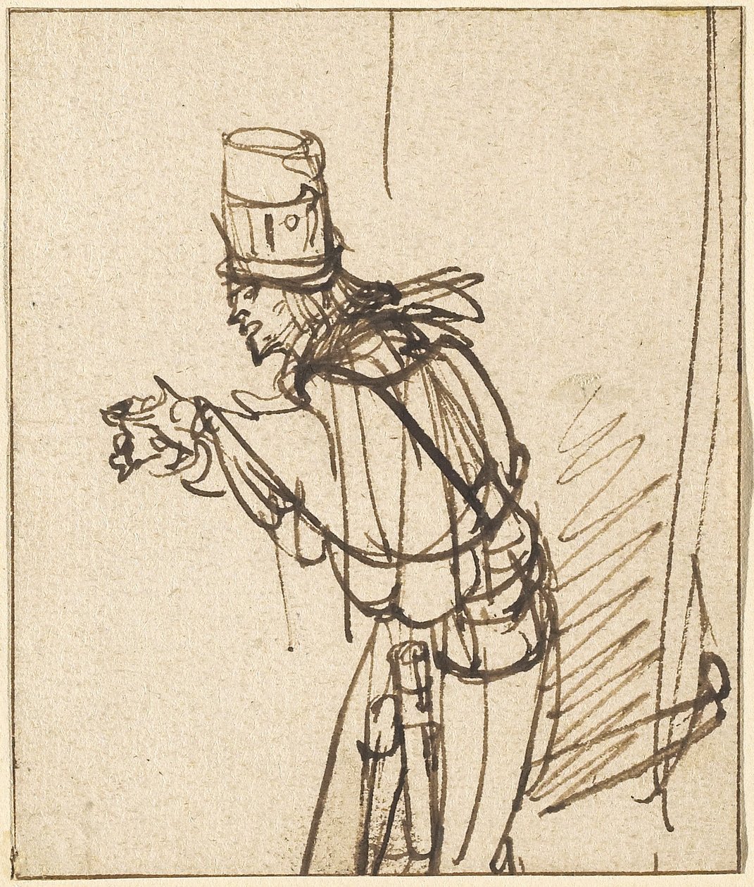 Un charlatan - Rembrandt van Rijn