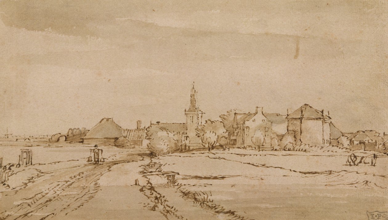 Vue de Diemen, vers 1650-52 - Rembrandt van Rijn