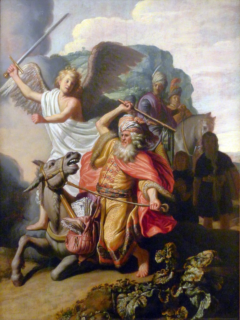 Balaam et son âne - Rembrandt van Rijn