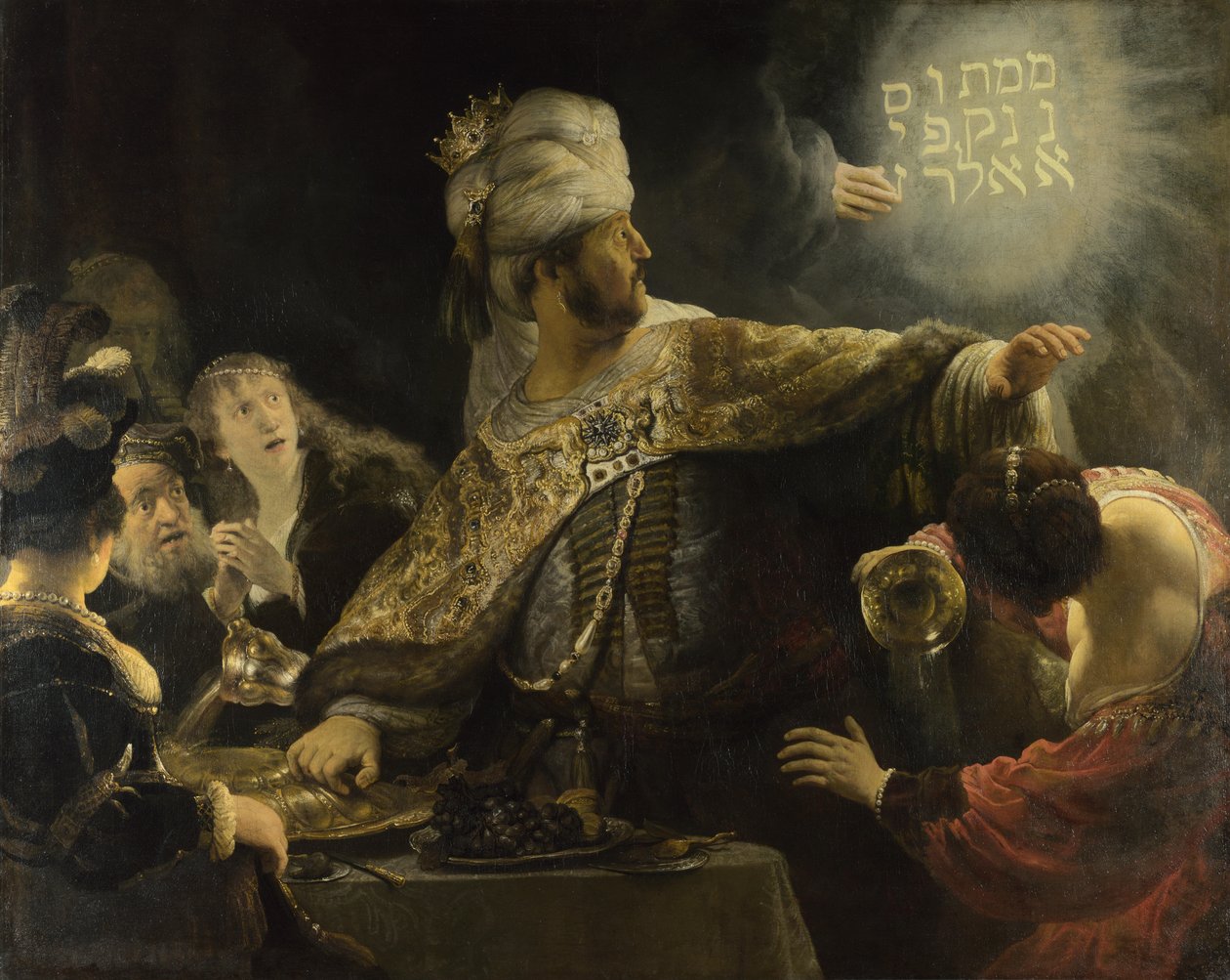 Le Festin de Balthazar, vers 1636-38 - Rembrandt van Rijn