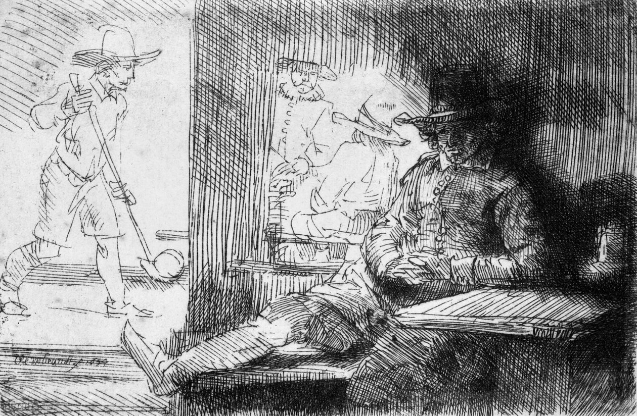 Jeu de Kolf, 1654 - Rembrandt van Rijn