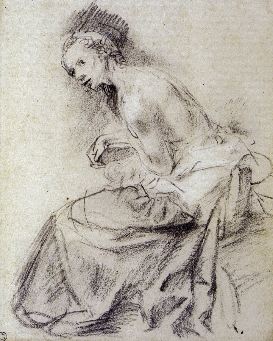 Femme nue assise - Rembrandt van Rijn